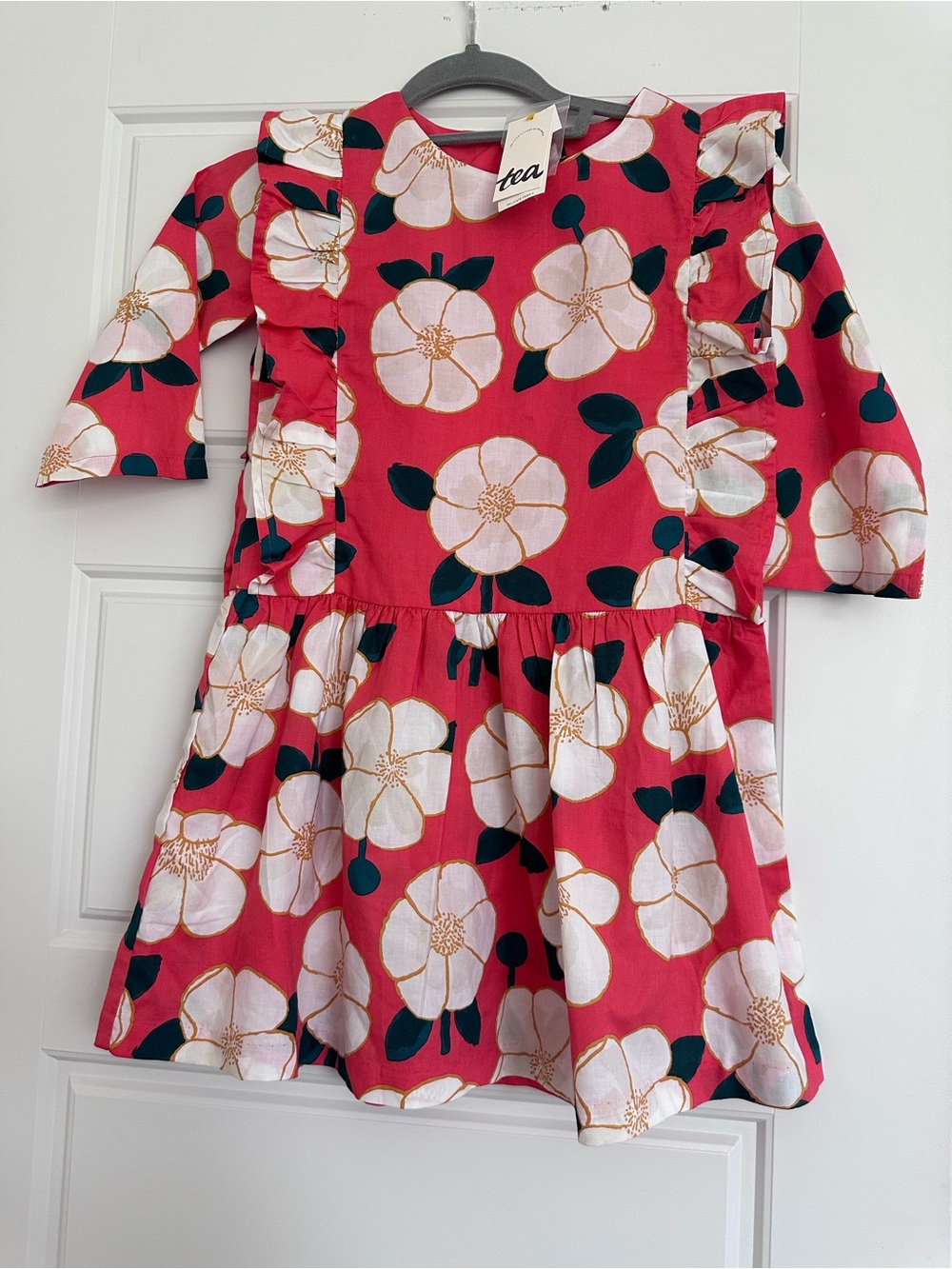 TEA - Painted Peonies Dress NWT